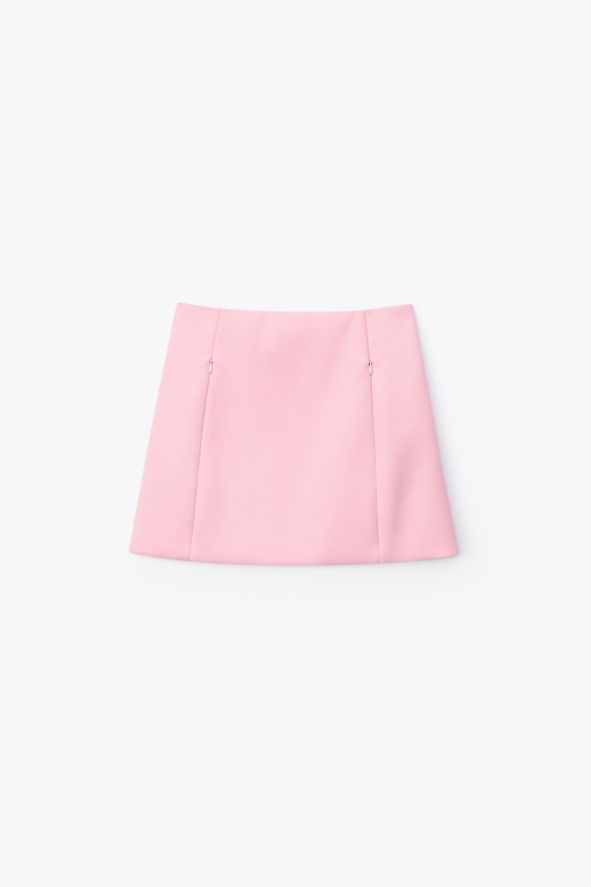 HIGH-WAISTED MINI SKIRT IN HEAVY SATIN - 1