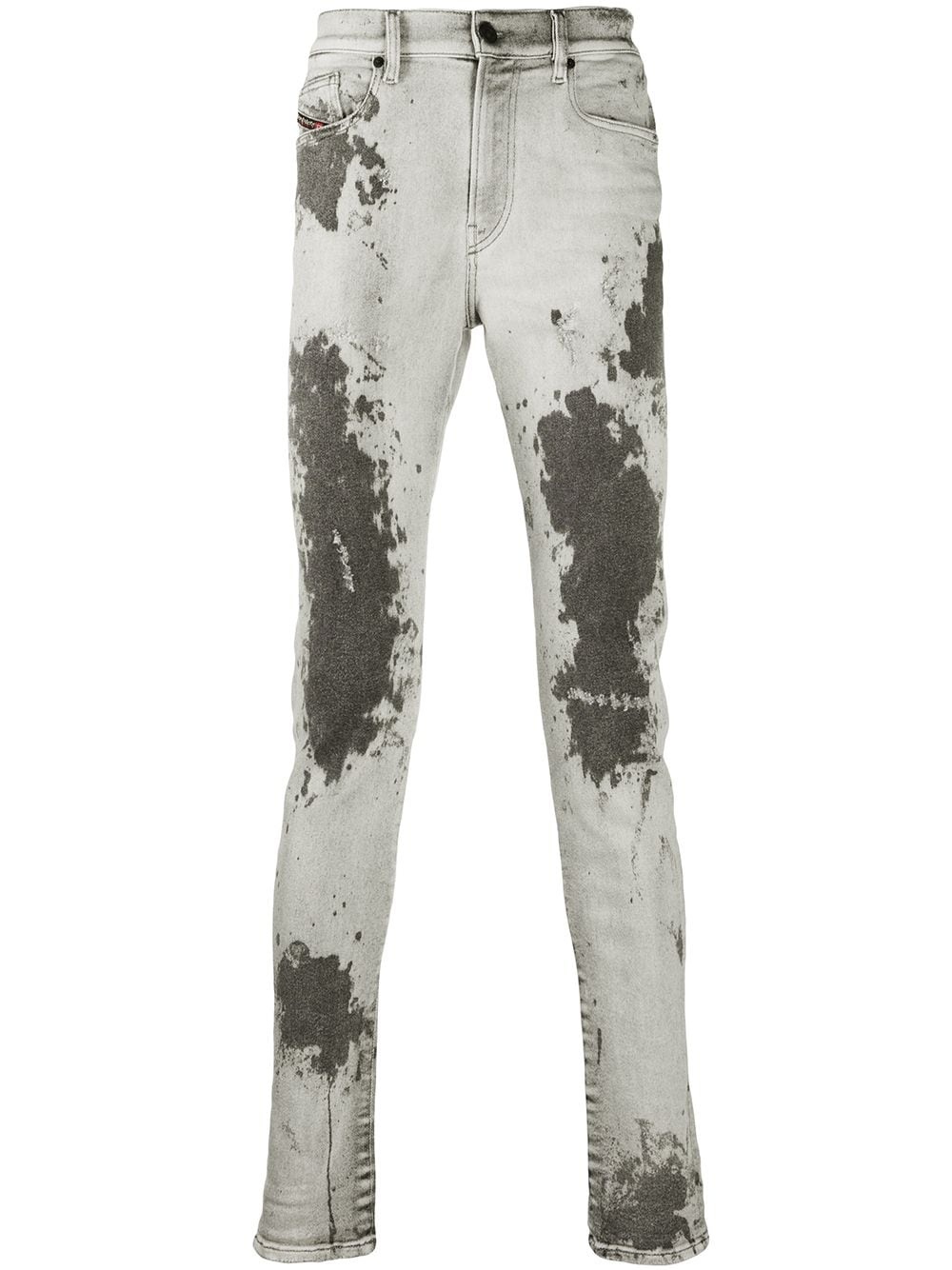 acid wash D-Amny skinny jeans - 1