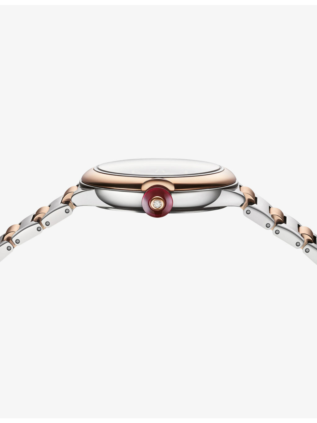 RE00009 Lvcea 18ct rose-gold, stainless-steel and 0.22ct diamond automatic watch - 6