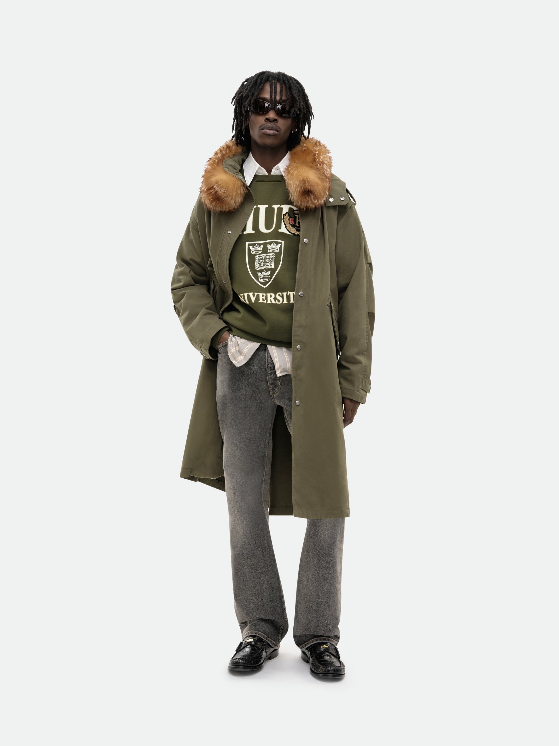 RHUDE OXFORD CREWNECK - 7