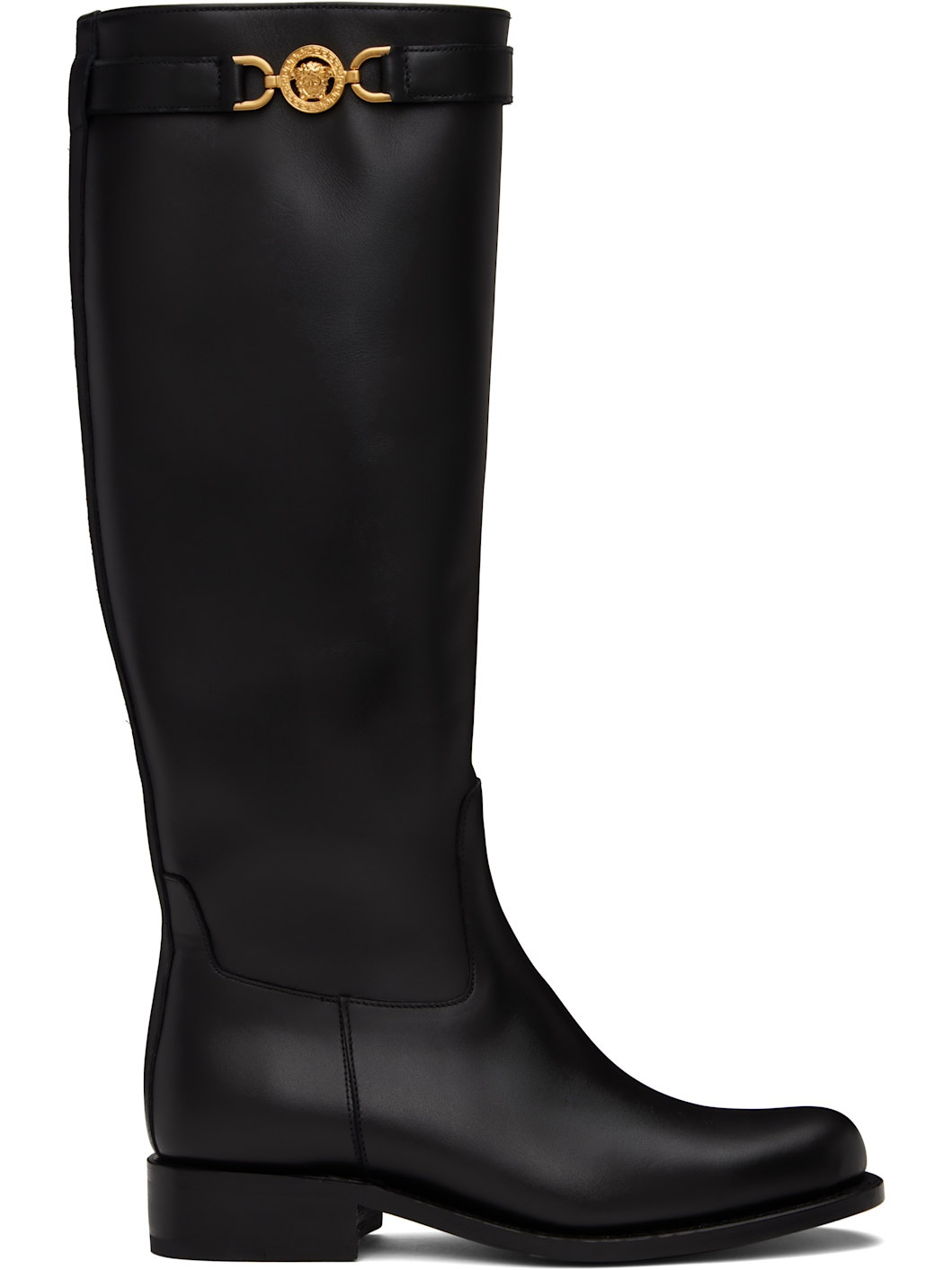 Black Medusa  95 Knee High Tall Boots - 1