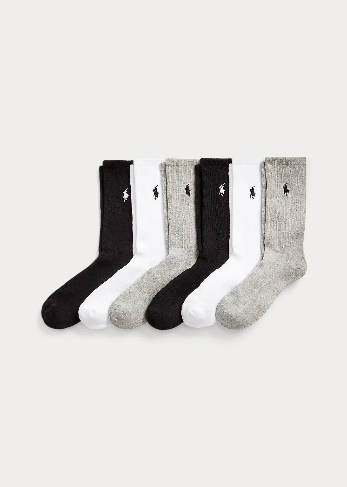 Cotton-Blend Crew Sock 6-Pack - 1