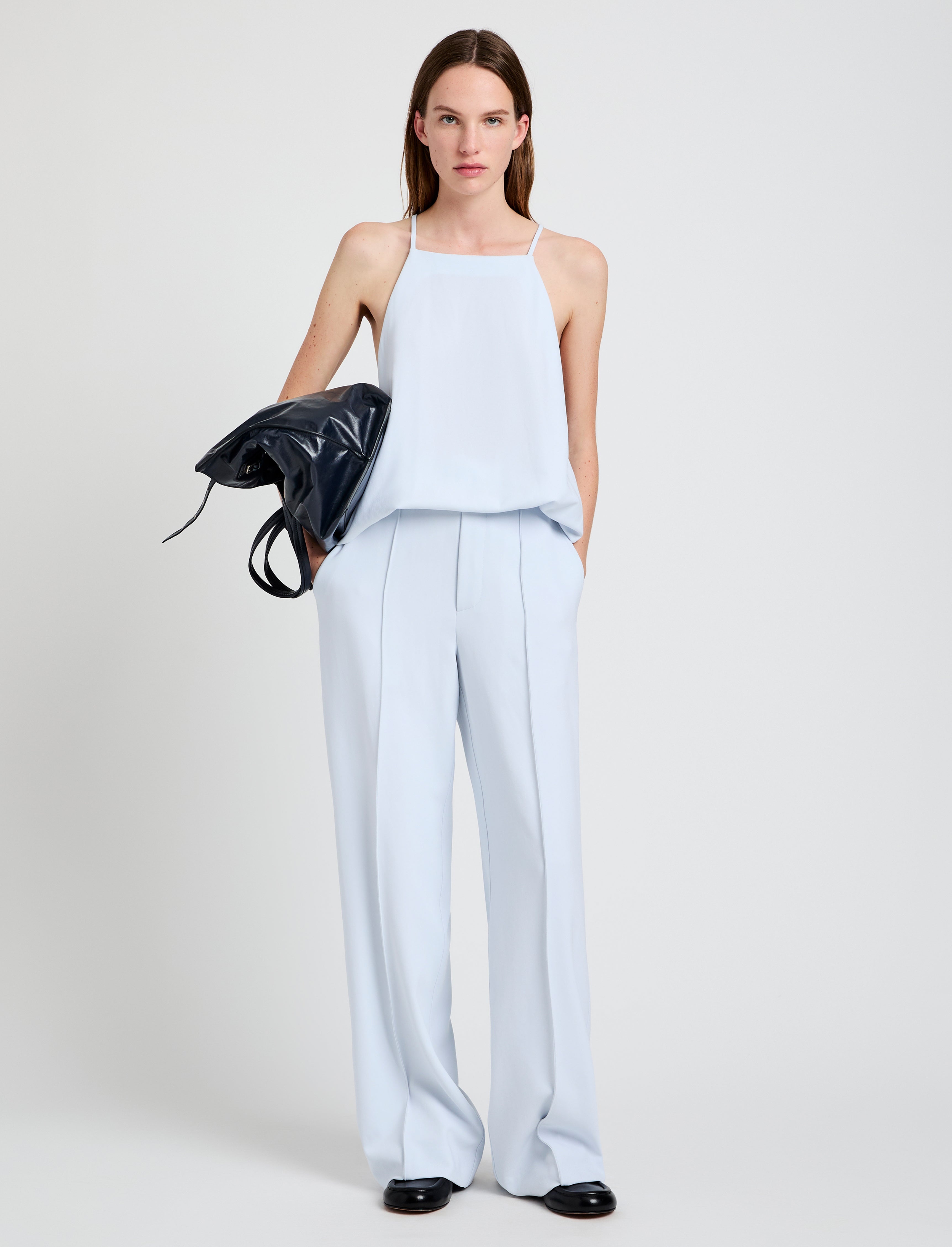Weyes Pant in Matte Double Crepe - 2