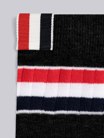 Thom Browne Athletic Rib Stripe Ankle Socks outlook