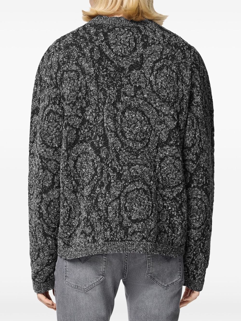 Barocco jacquard tweed jumper - 4