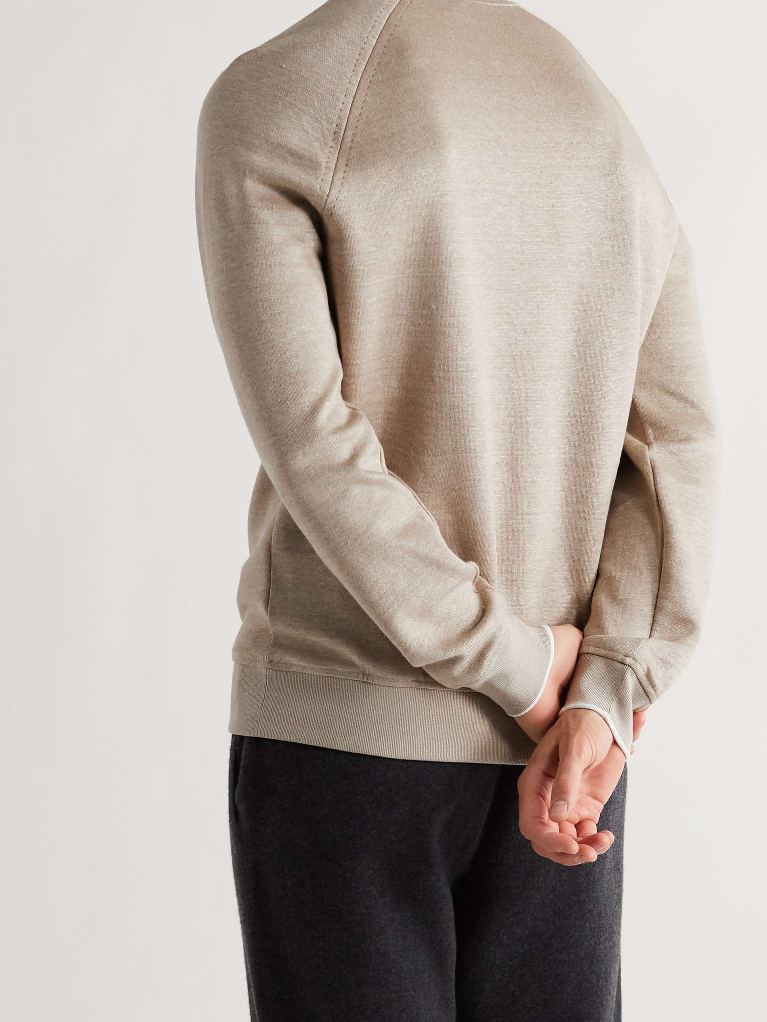 Drysdale Linen-Blend Jersey Sweatshirt - 4