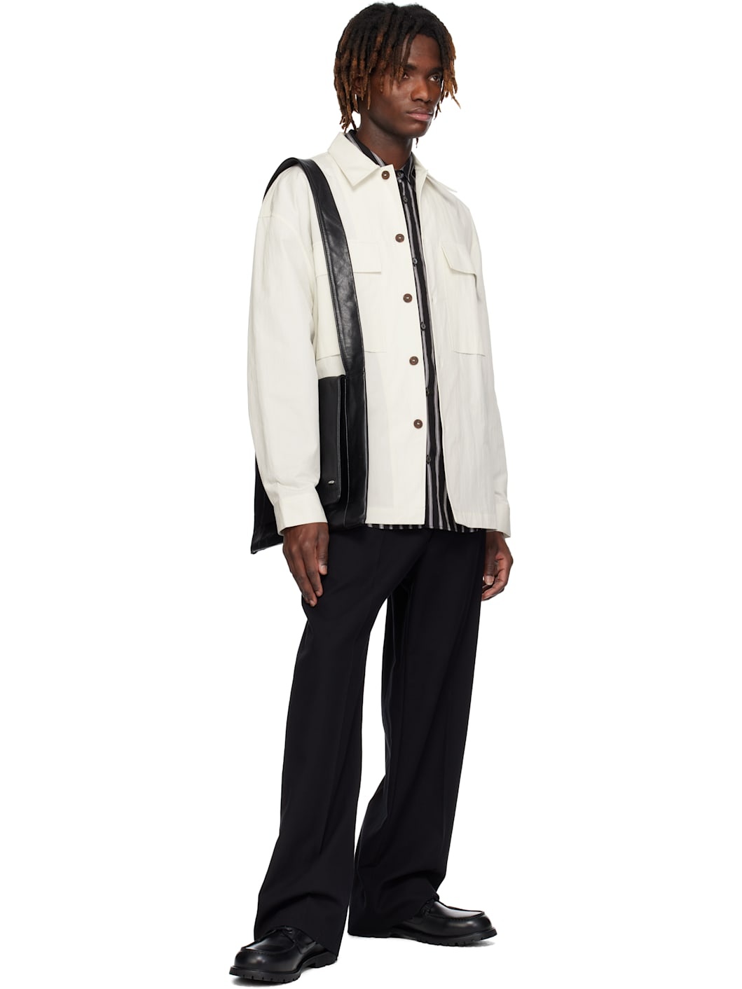 Our Legacy Slim Bag Malleable Black Bull Hide | REVERSIBLE