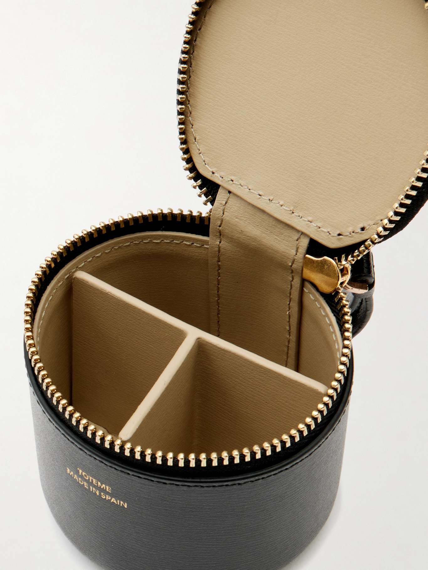 Textured-leather jewelry case Black - 4