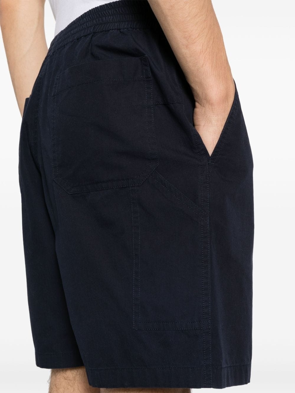 elasticated-waist cotton shorts - 5