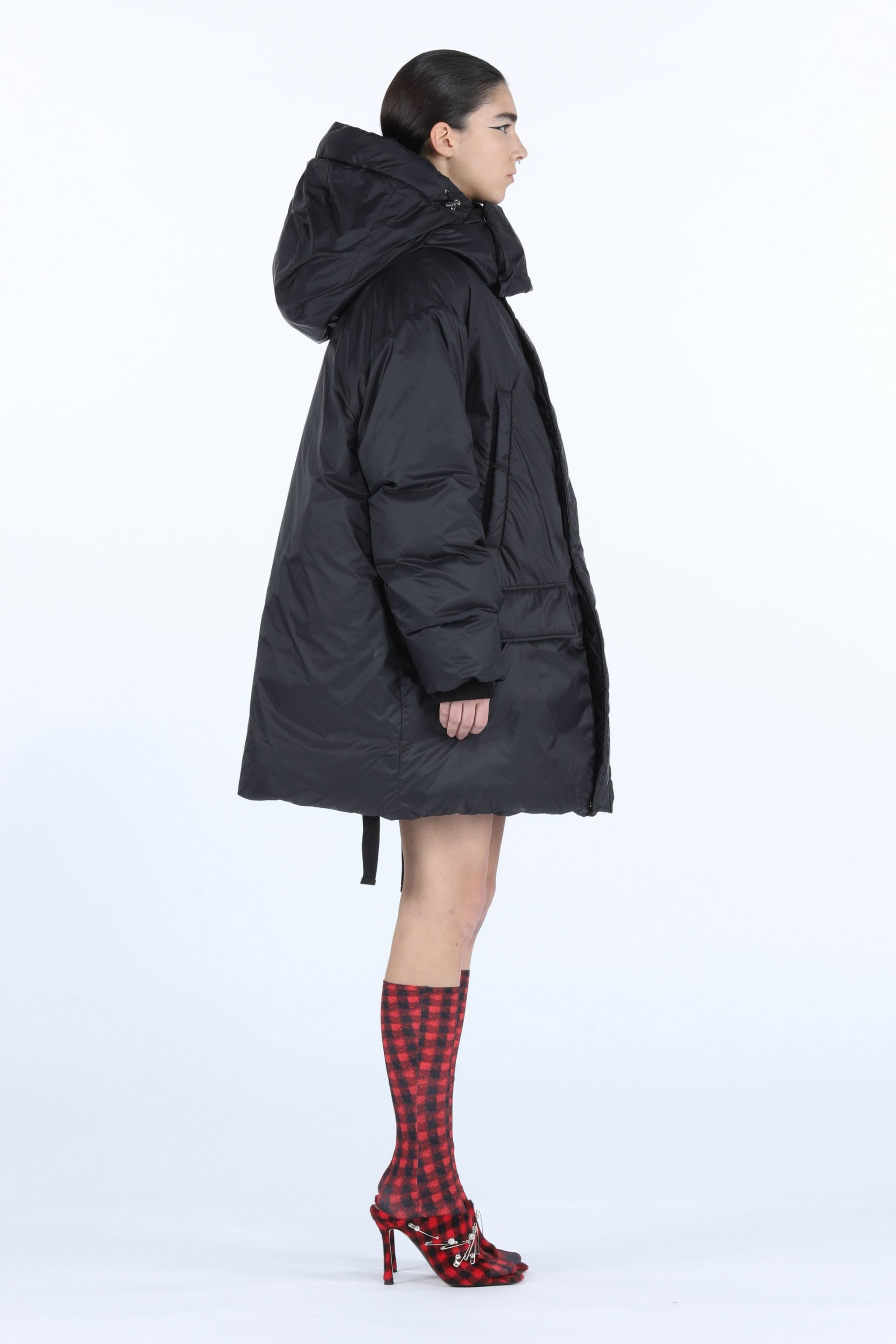 OVERSIZED PADDED HOODED COAT - 3