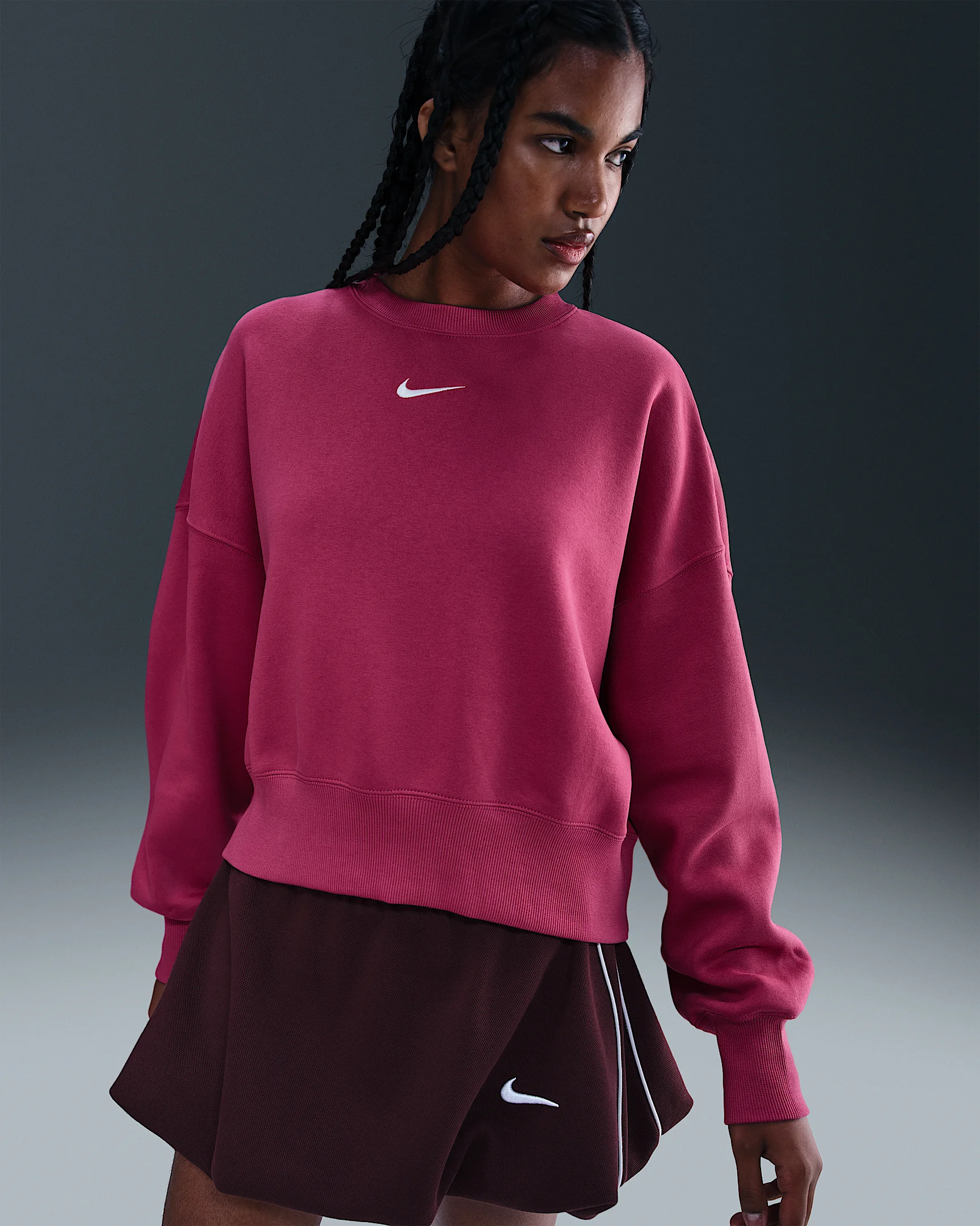Nike Sportswear Phoenix Fleece Women's Over-Oversized Crew-Neck Sweatshirt - 1