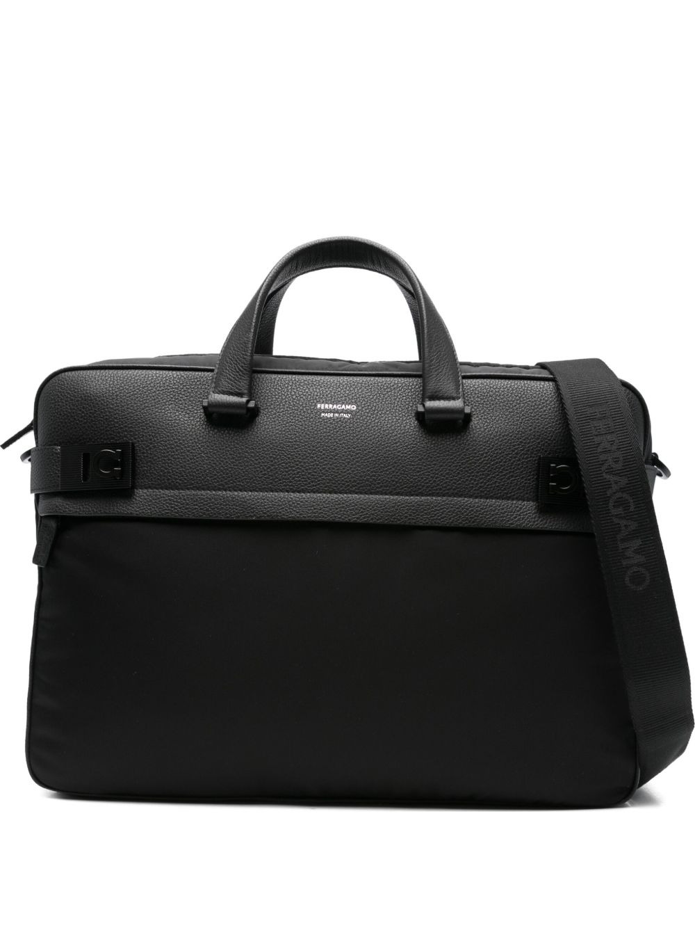 Gancini-motif laptop bag - 1