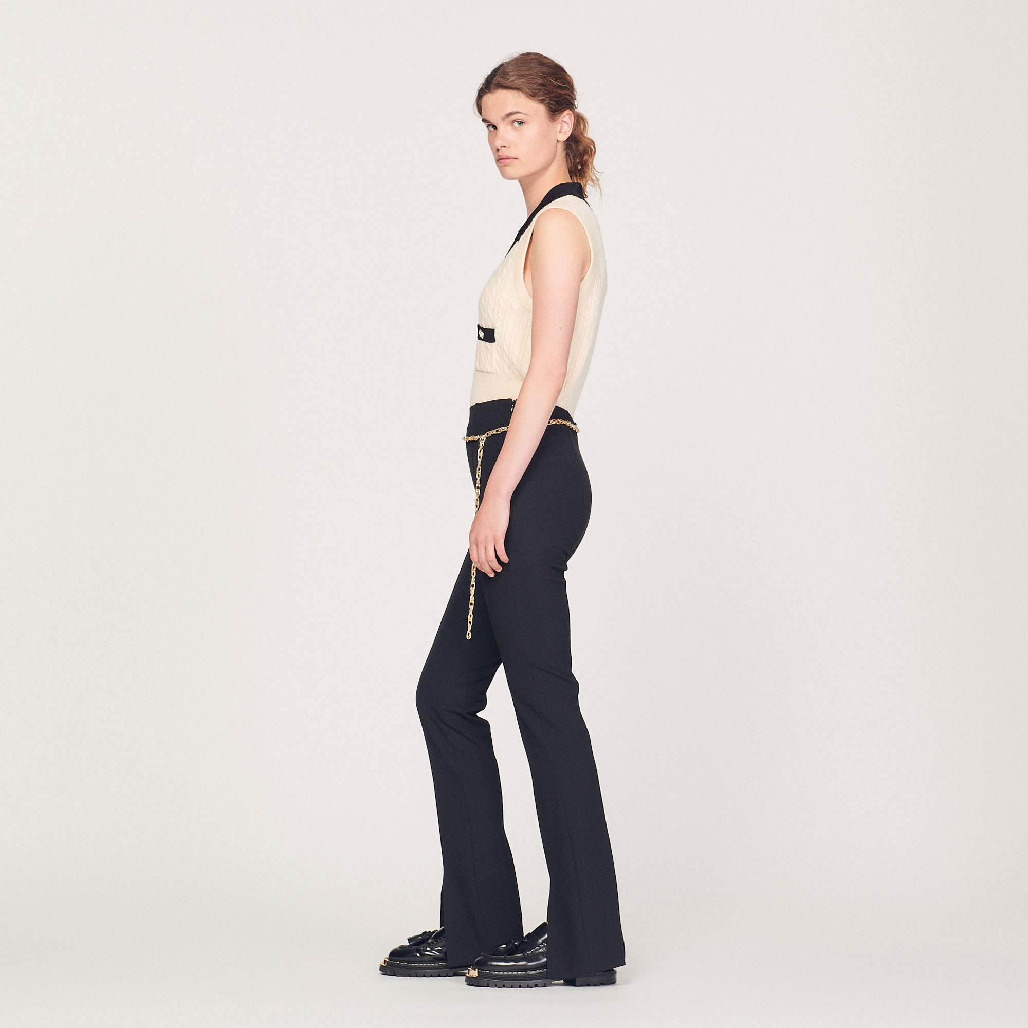 Slit-hem pants - 7