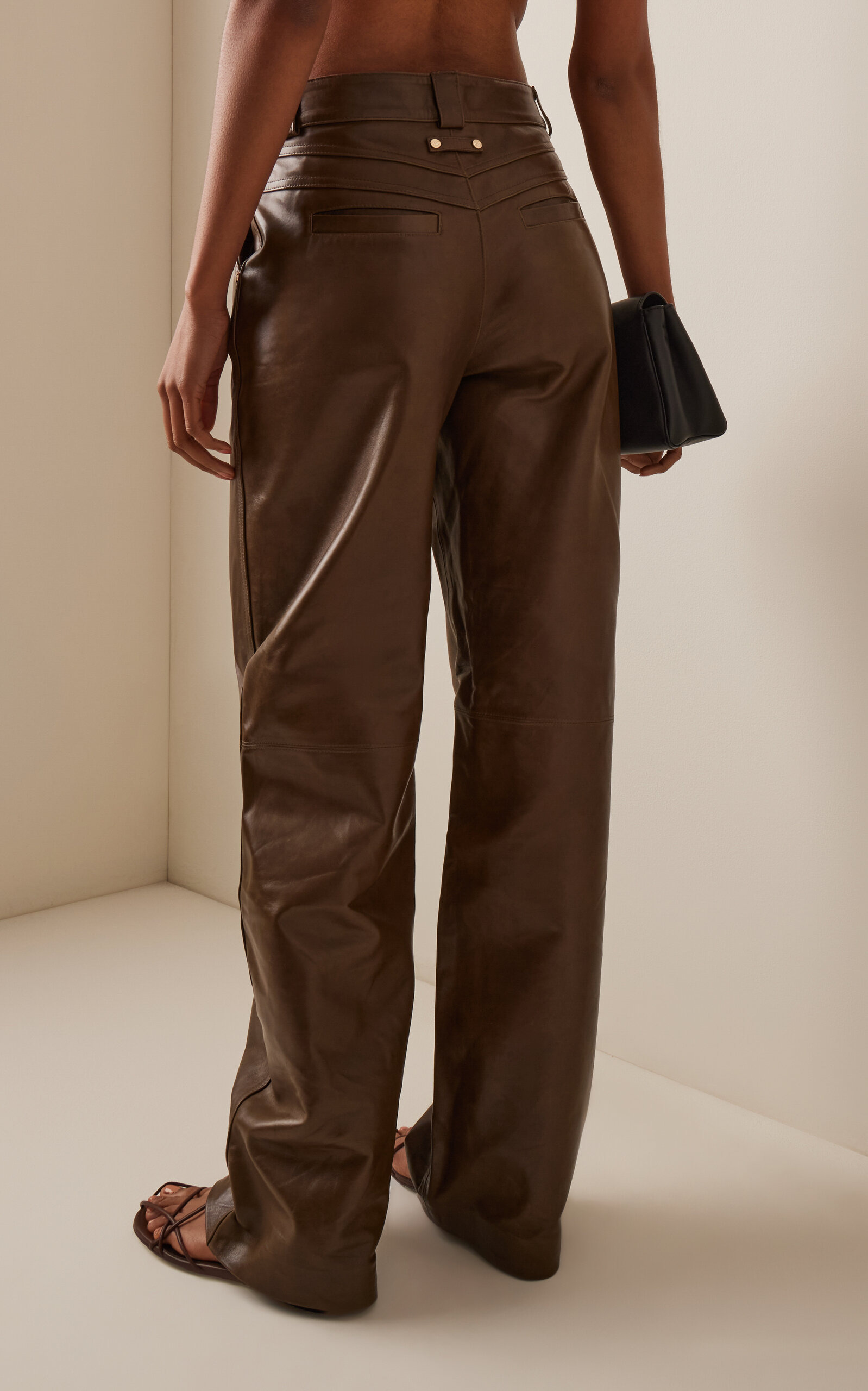 Dalton Leather Pants green - 4