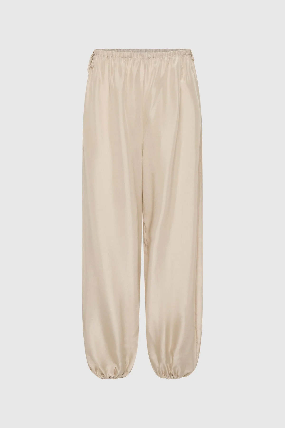 Silk Adjustable Balloon Pants - Soft Ash - 1