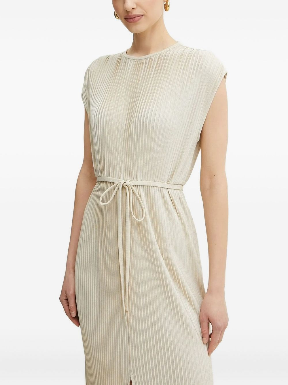 Emaura pleated tie-waist midi dress - 3