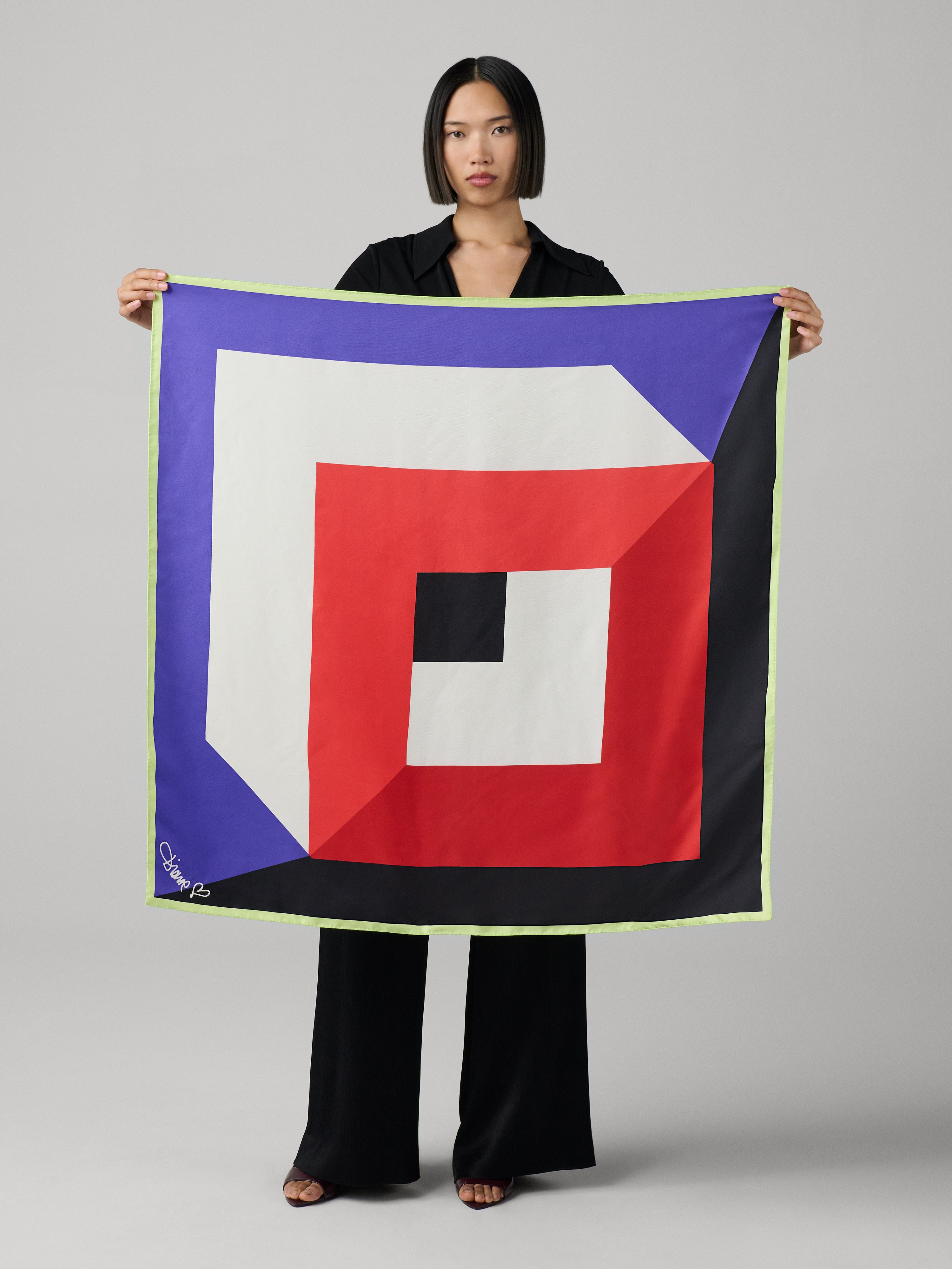 Flag Silk Scarf - 4