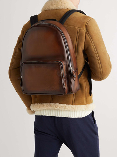 Berluti Scritto Leather Backpack outlook