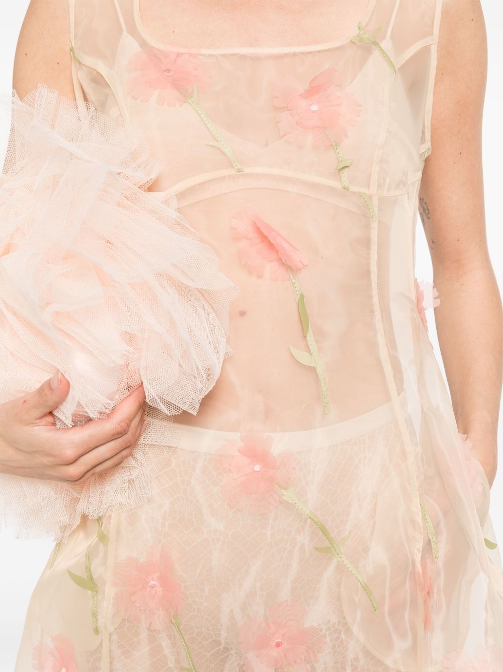 spculpted carnation midi dress - 5