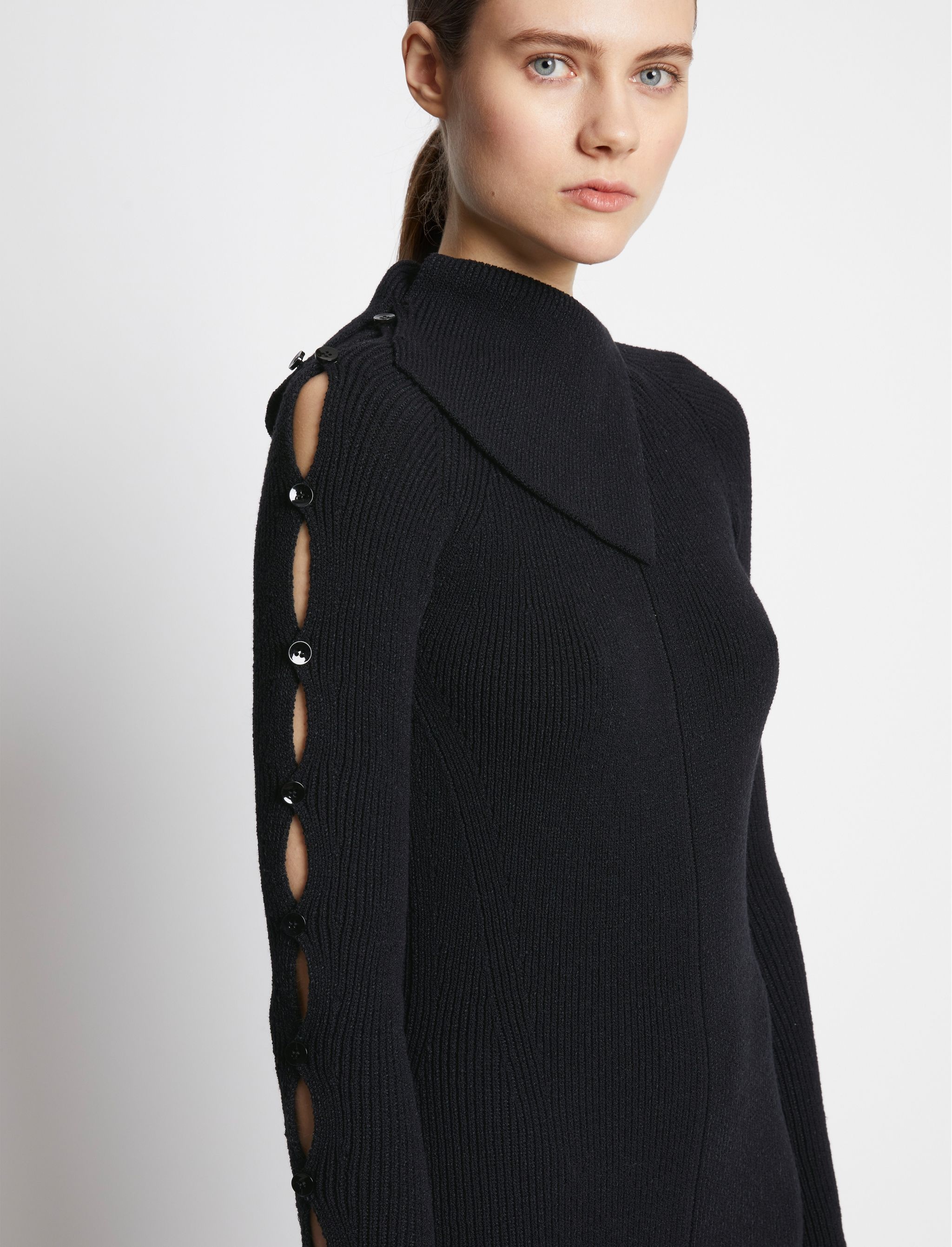 Cotton Rib Knit Dress - 5