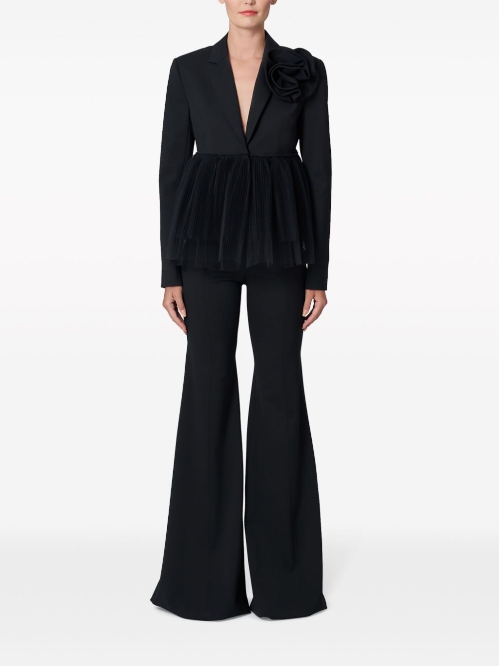 high-waist flared trousers - 2