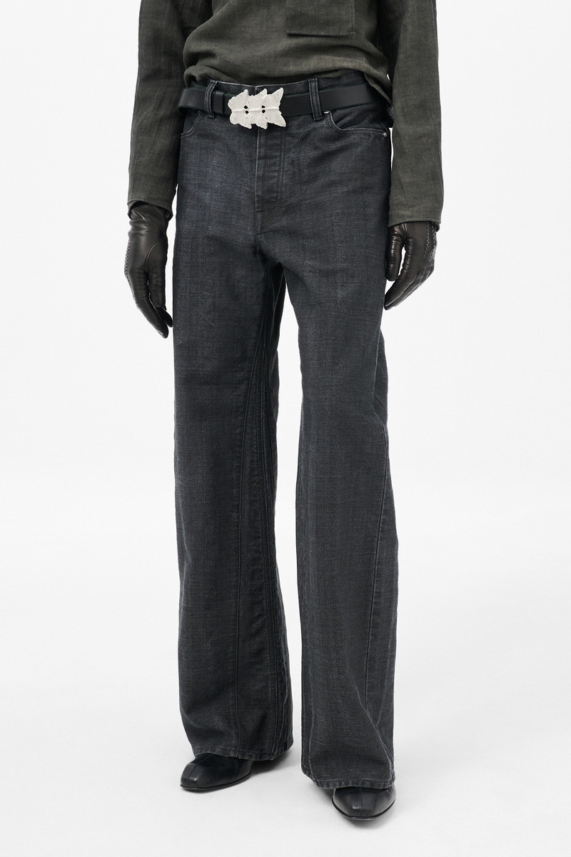 Treble Cut Black Coated Herringbone 3