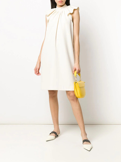 Victoria Beckham ruched detail midi dress outlook