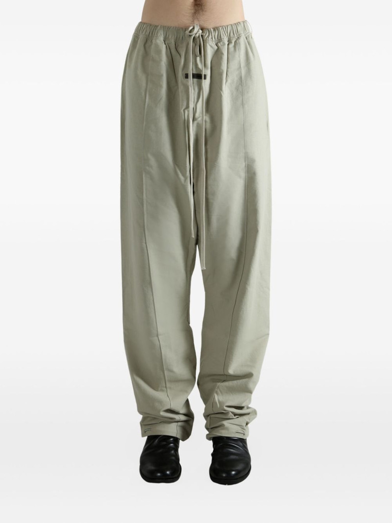 ESSENTIALS Oxford drawstring-waist track pants outlook