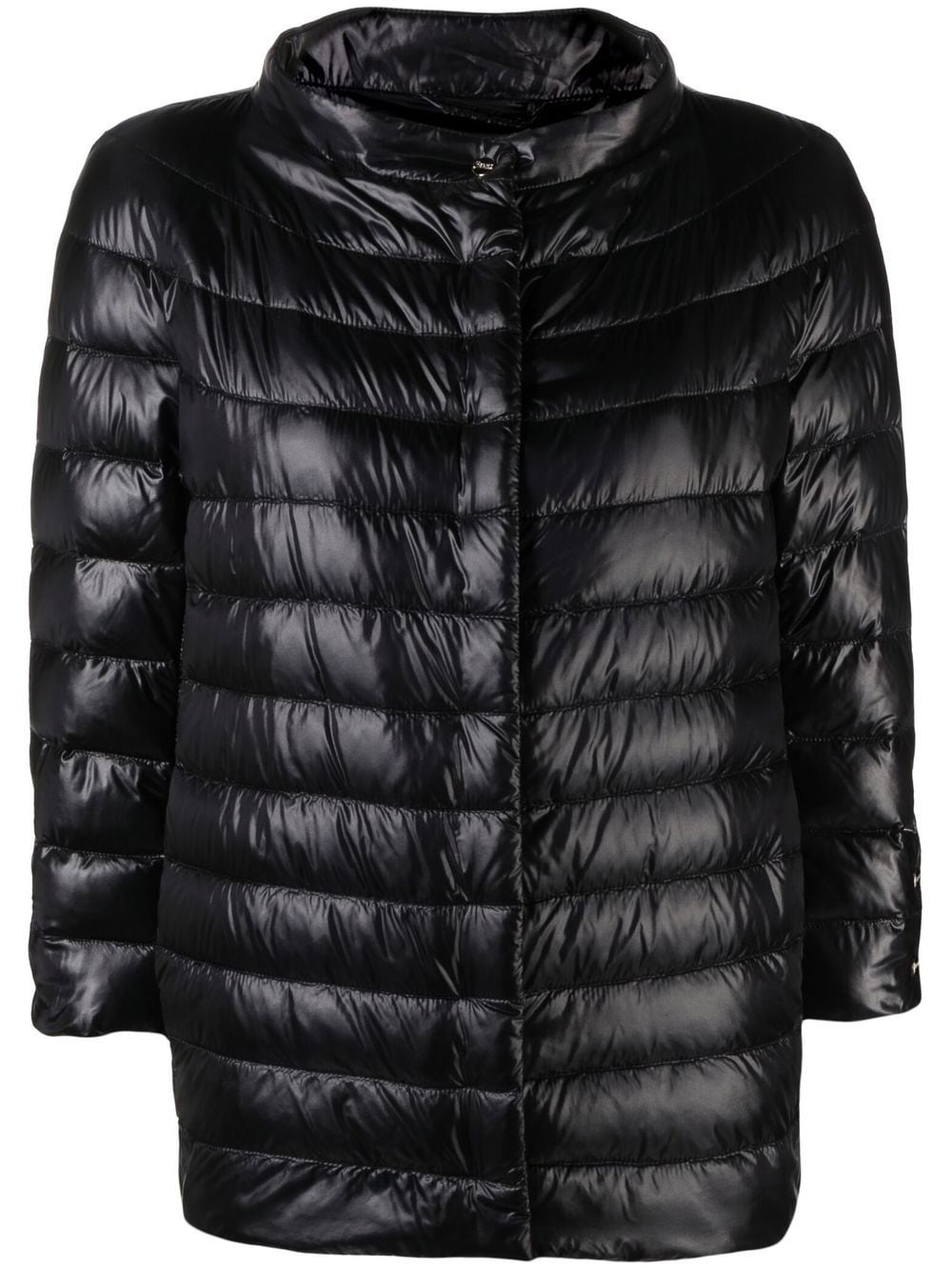 mock-neck quilted puffer jacket - 1