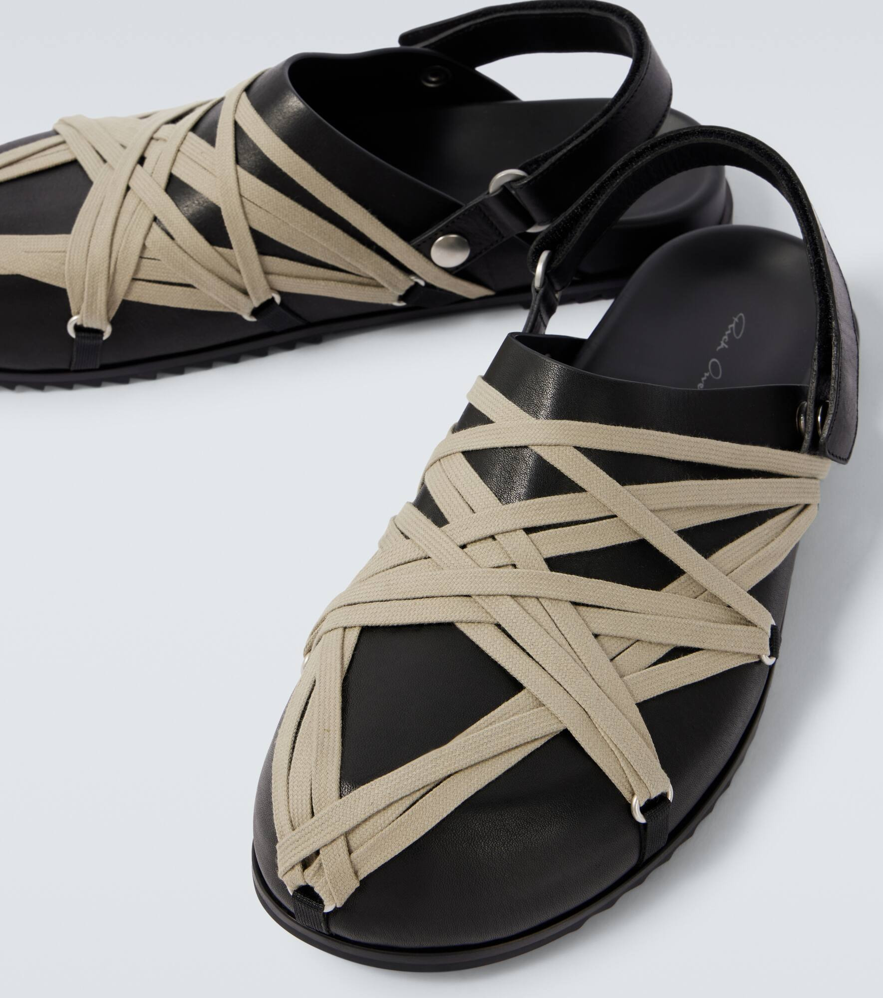 Megalace Mule leather clogs - 3