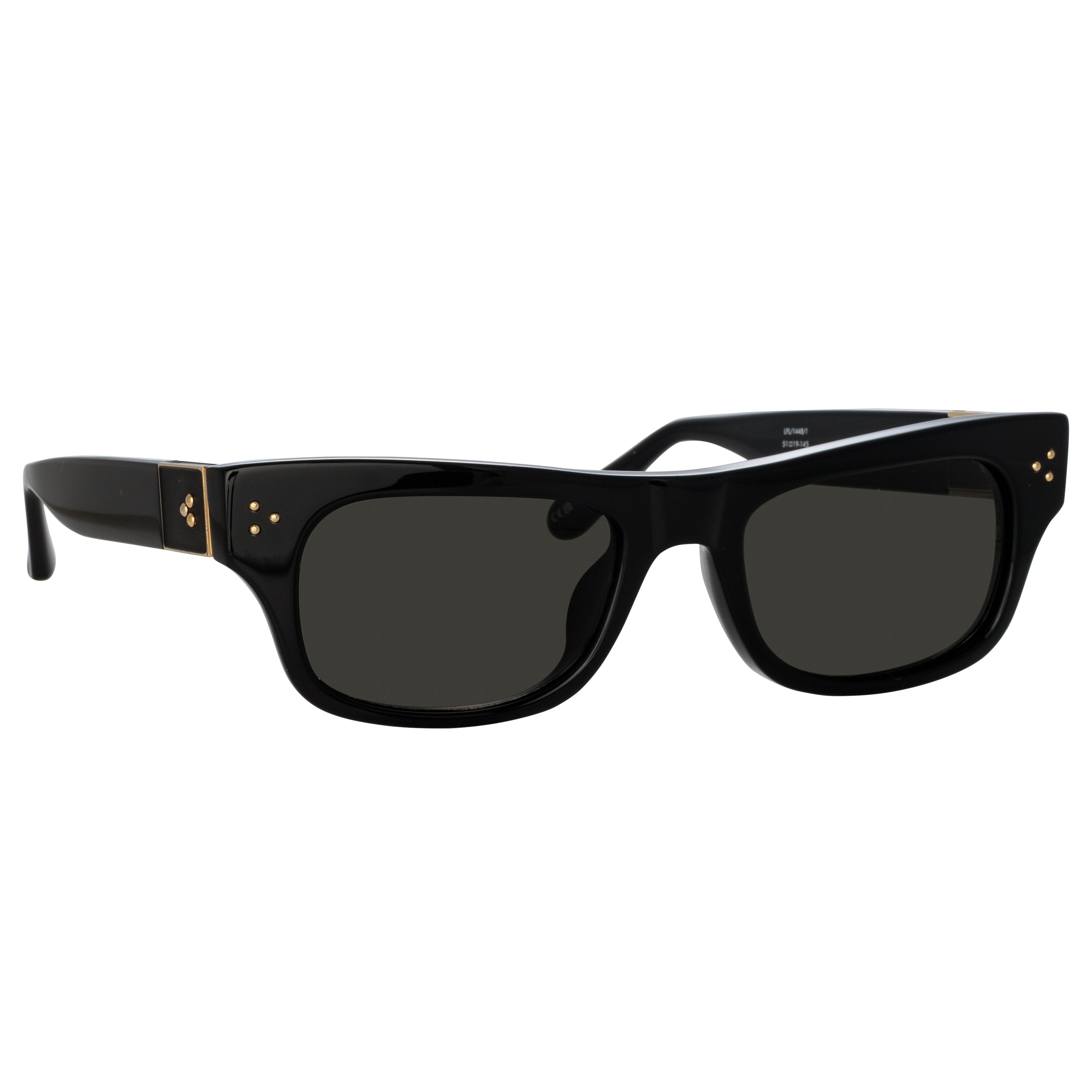 MEN'S FALCK RECTANGULAR SUNGLASSES IN BLACK - 6