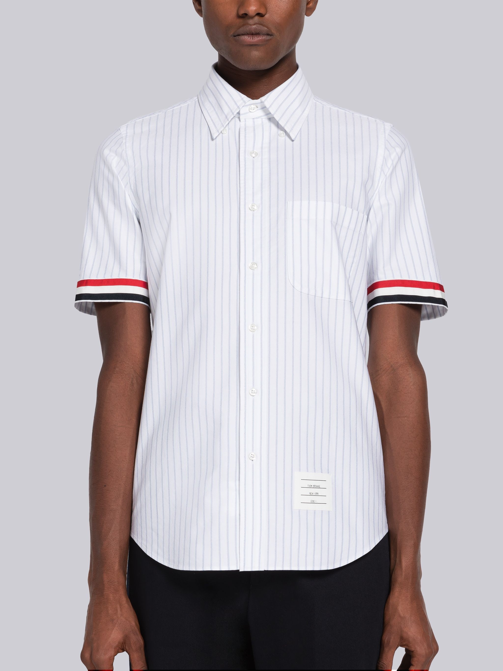 Shadow Pinstripe Oxford Short Sleeve Shirt - 3