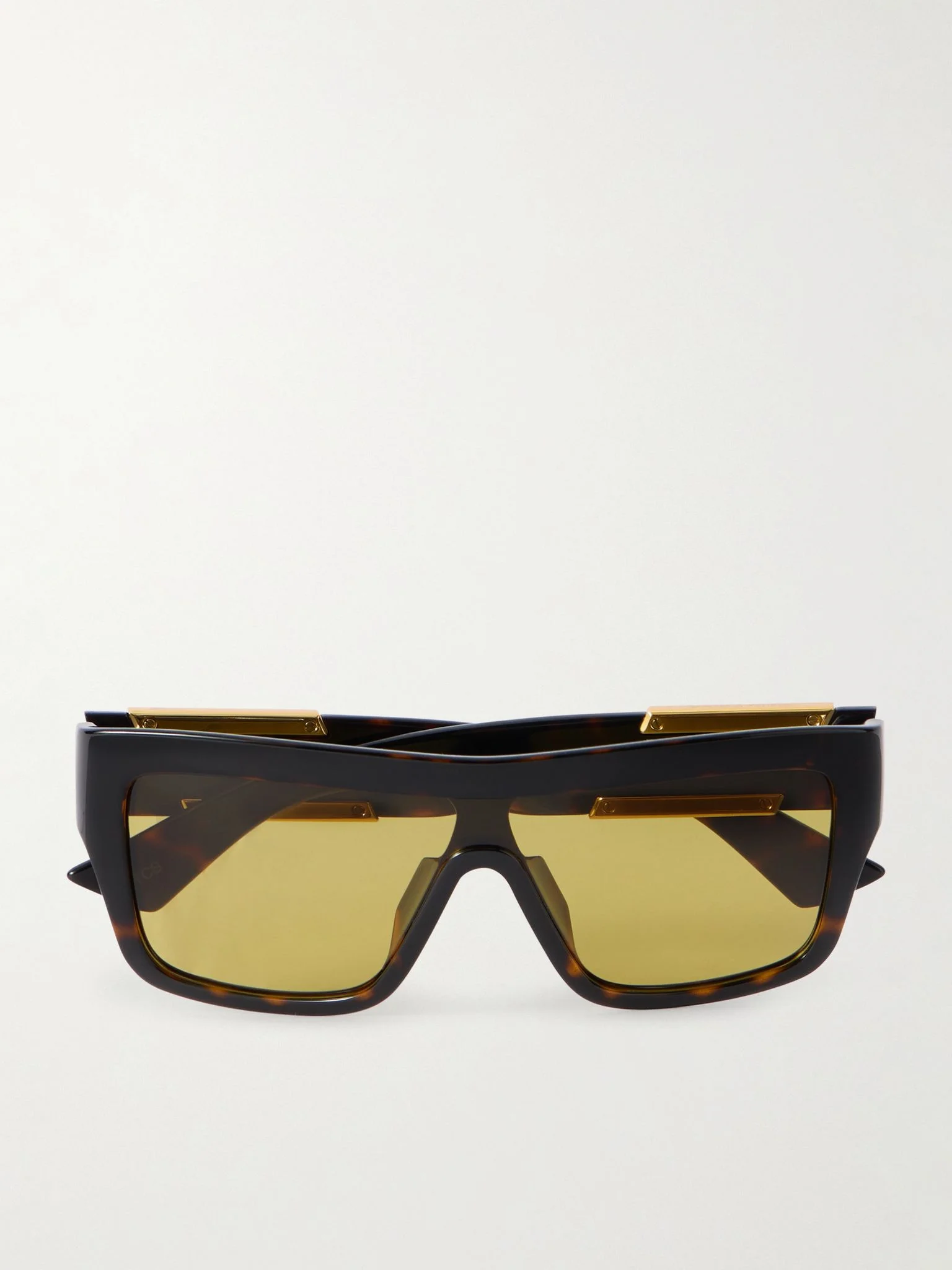 Ribbon D-frame tortoiseshell acetate sunglasses Tortoiseshell - 1