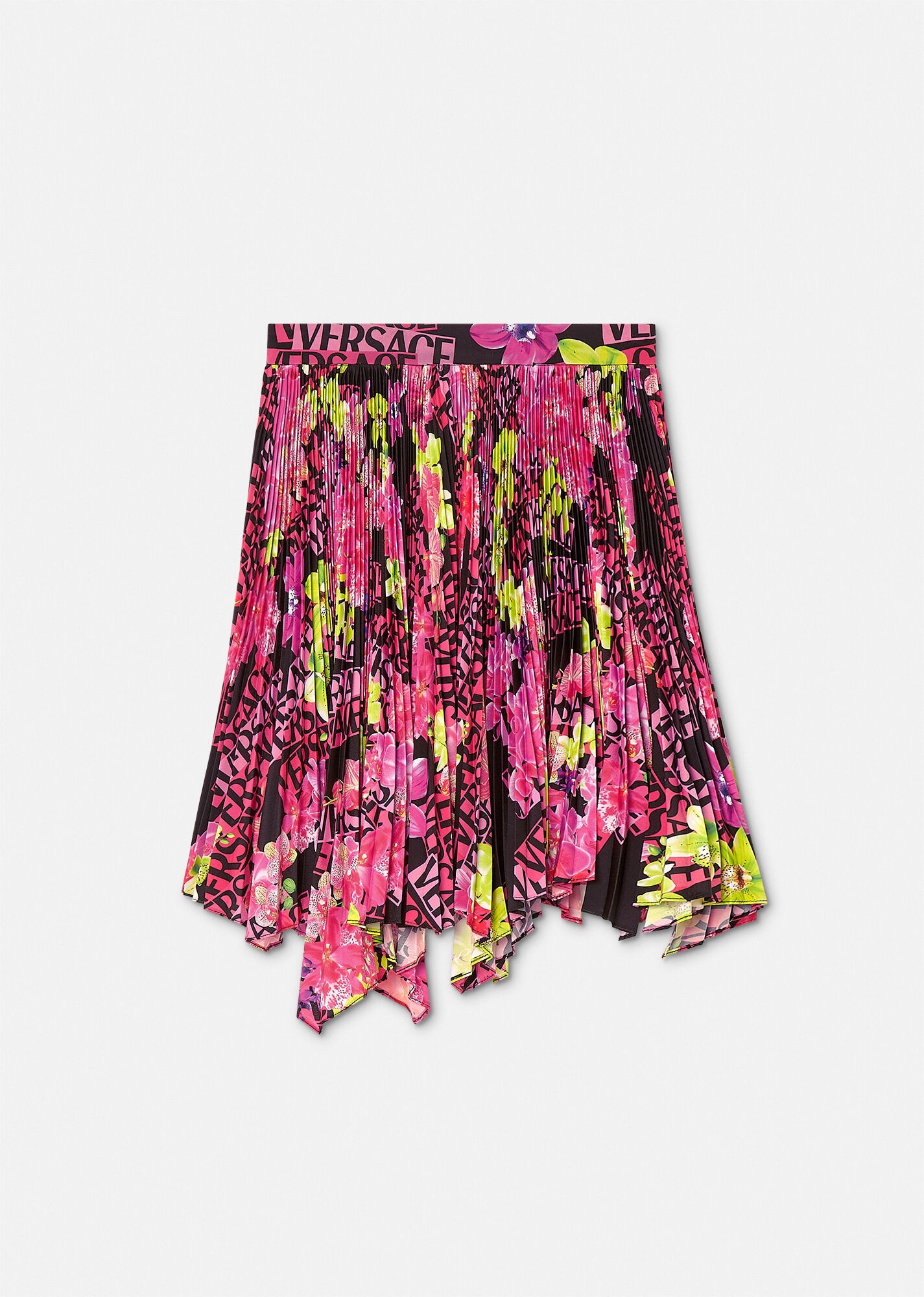 Logo Orchid Pleated Skirt - 3