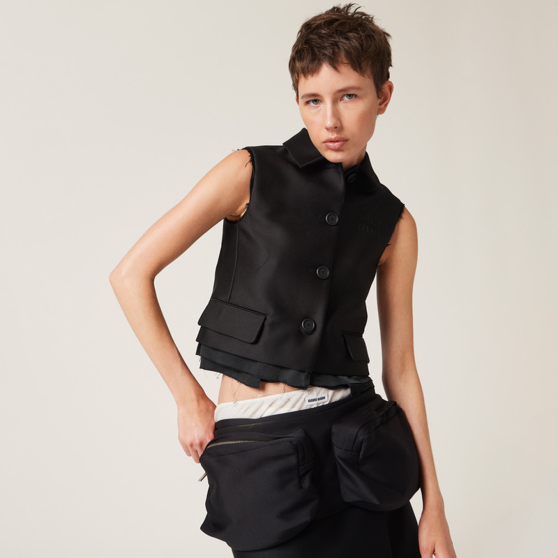 Miu Miu Single-breasted radzimir vest outlook