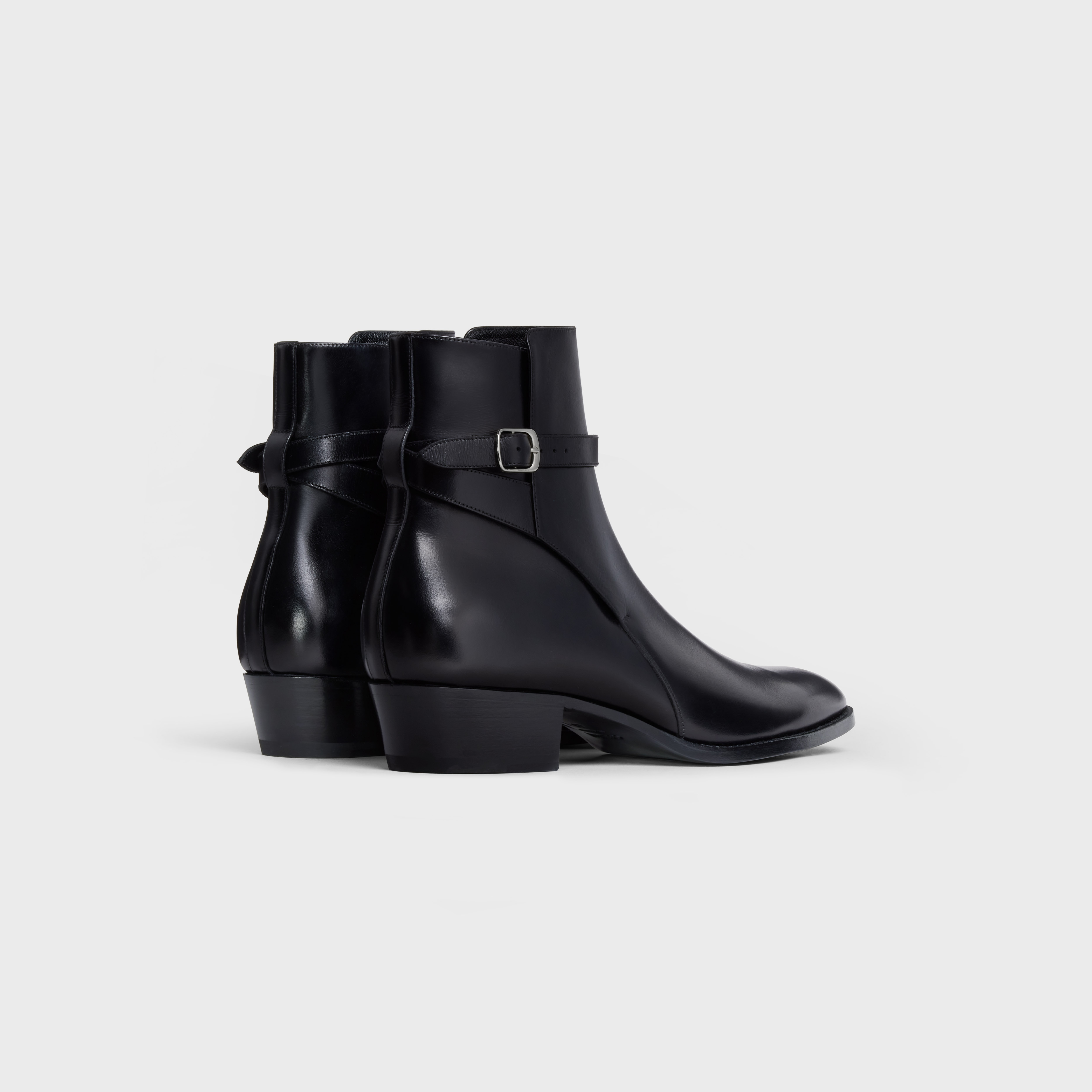 CELINE DRUGSTORE JODHPUR BOOT in Shiny calfskin - 3