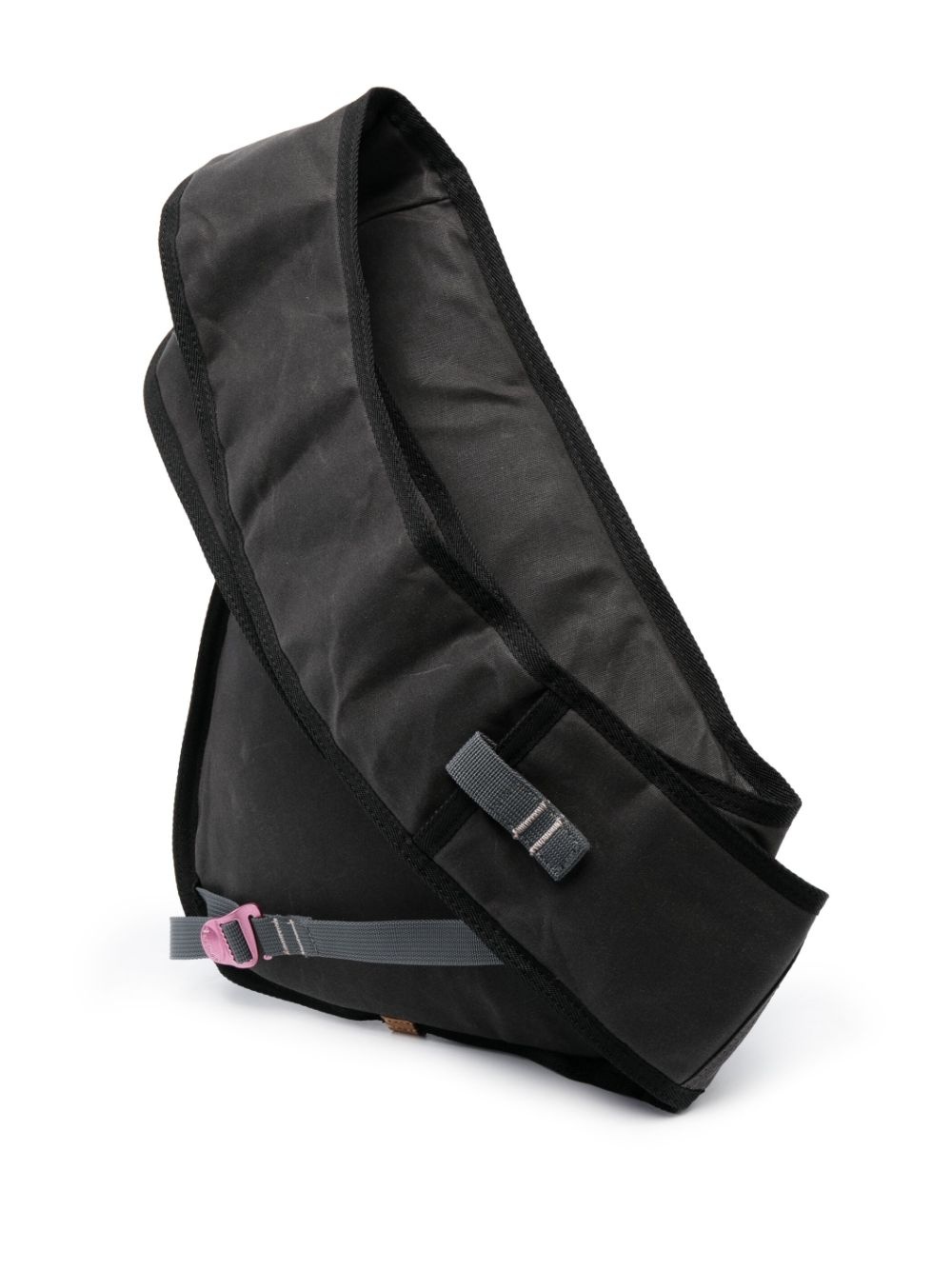 logo-patch cotton sling bag - 3