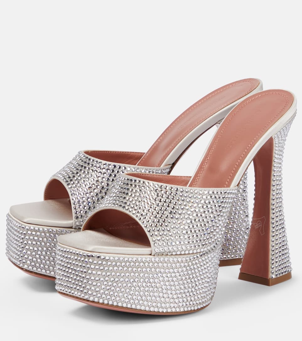 Dalida embellished platform mules - 5