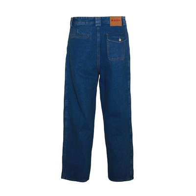 Marni blue cotton denim jeans outlook