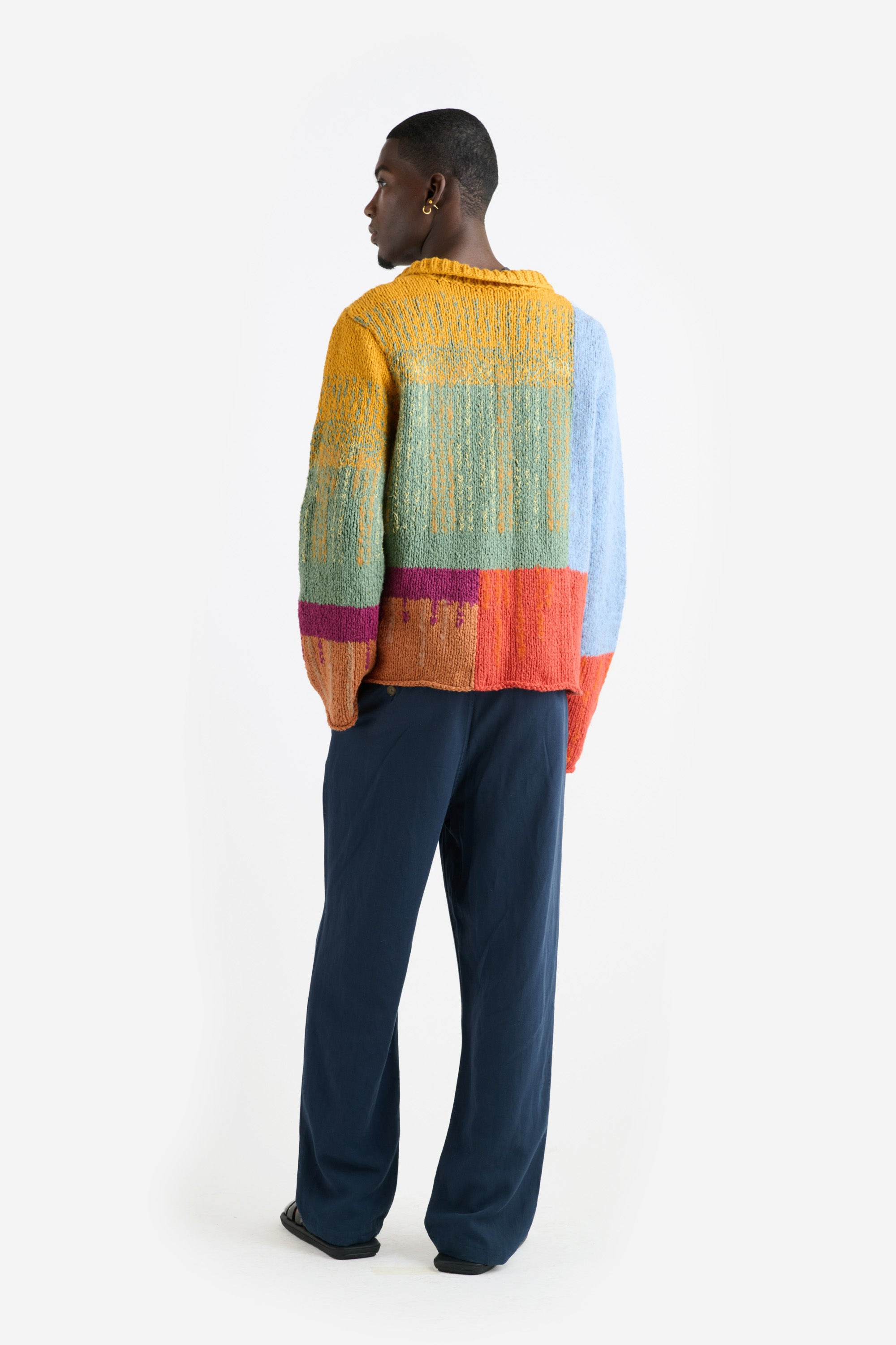 BRUSHSTROKE ZIP JACKET - 4