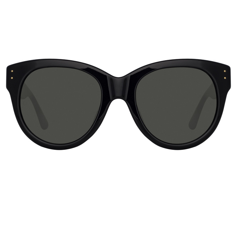 LINDA FARROW MADI OVERSIZED SUNGLASSES IN BLACK outlook