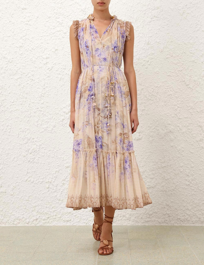 Zimmermann DAWNING FLUTTER DRESS outlook