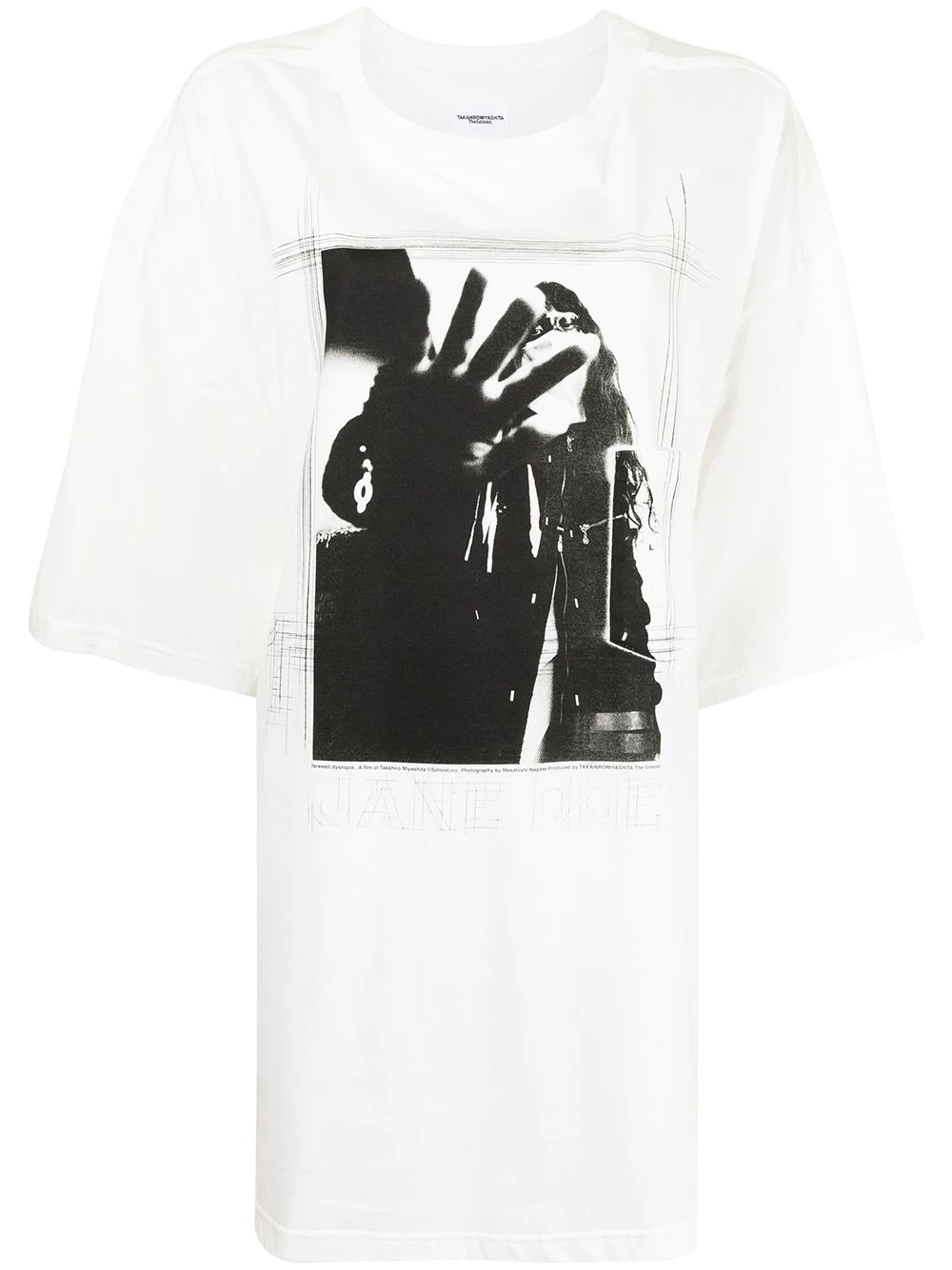 Camiseta oversized com estampa gráfica - 1