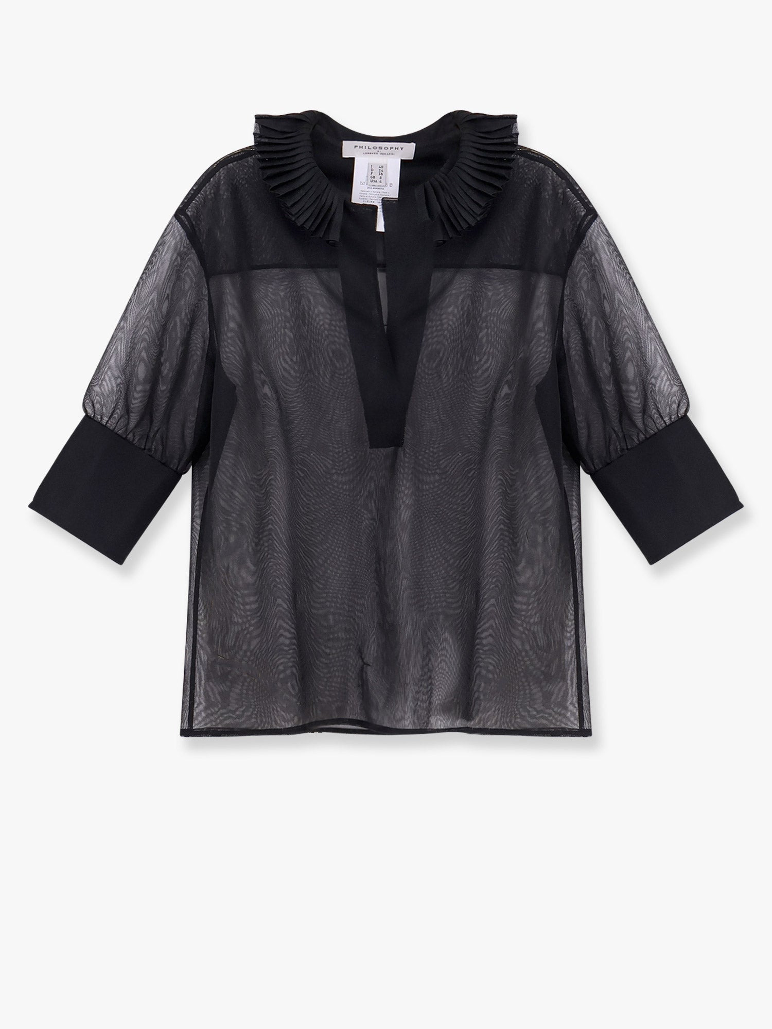 PHILOSOPHY DI LORENZO SERAFINI - Philosophy Di Lorenzo Serafini Transparent Voile Shirt - 1