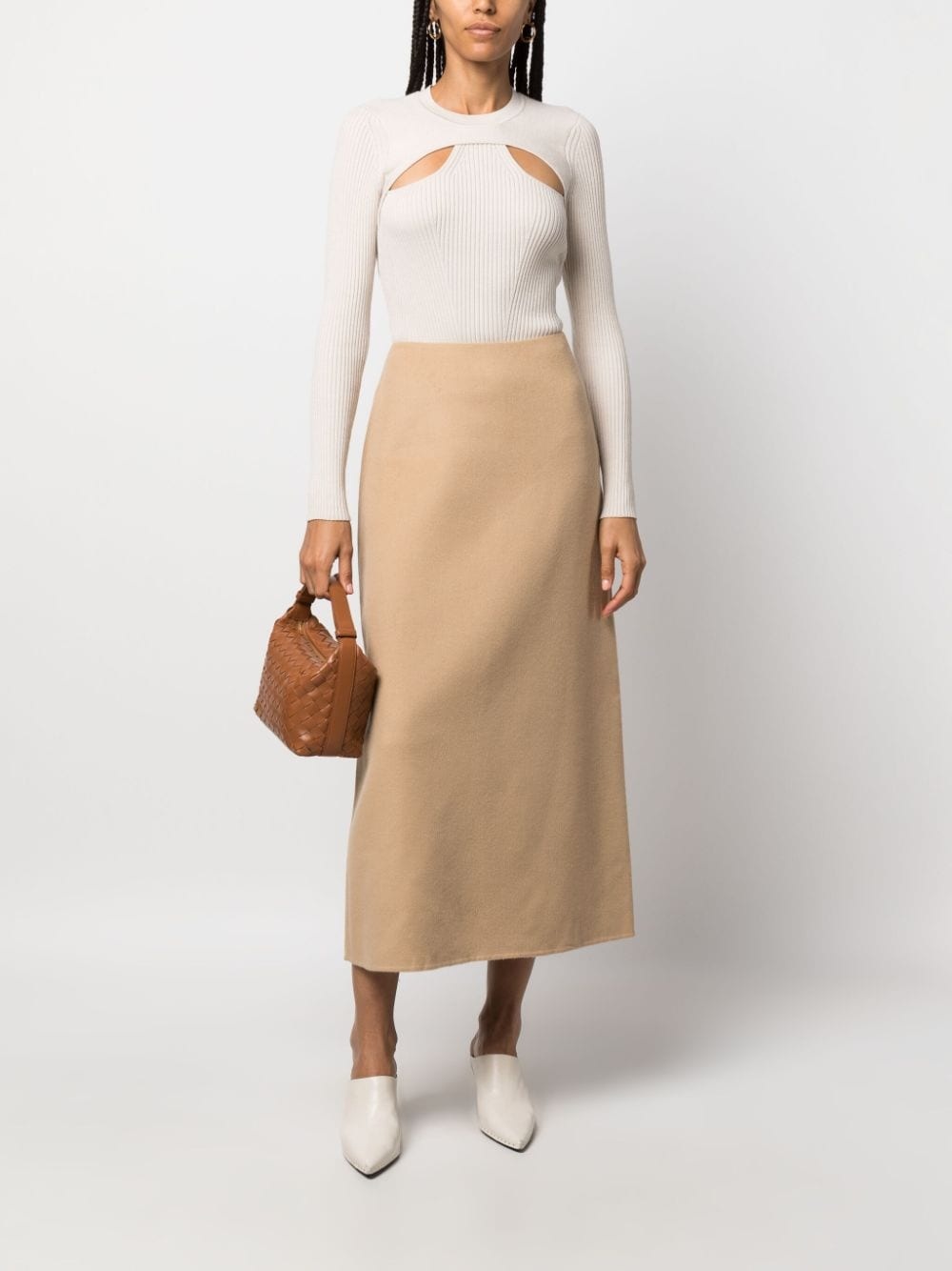 Palomie wool midi skirt - 2