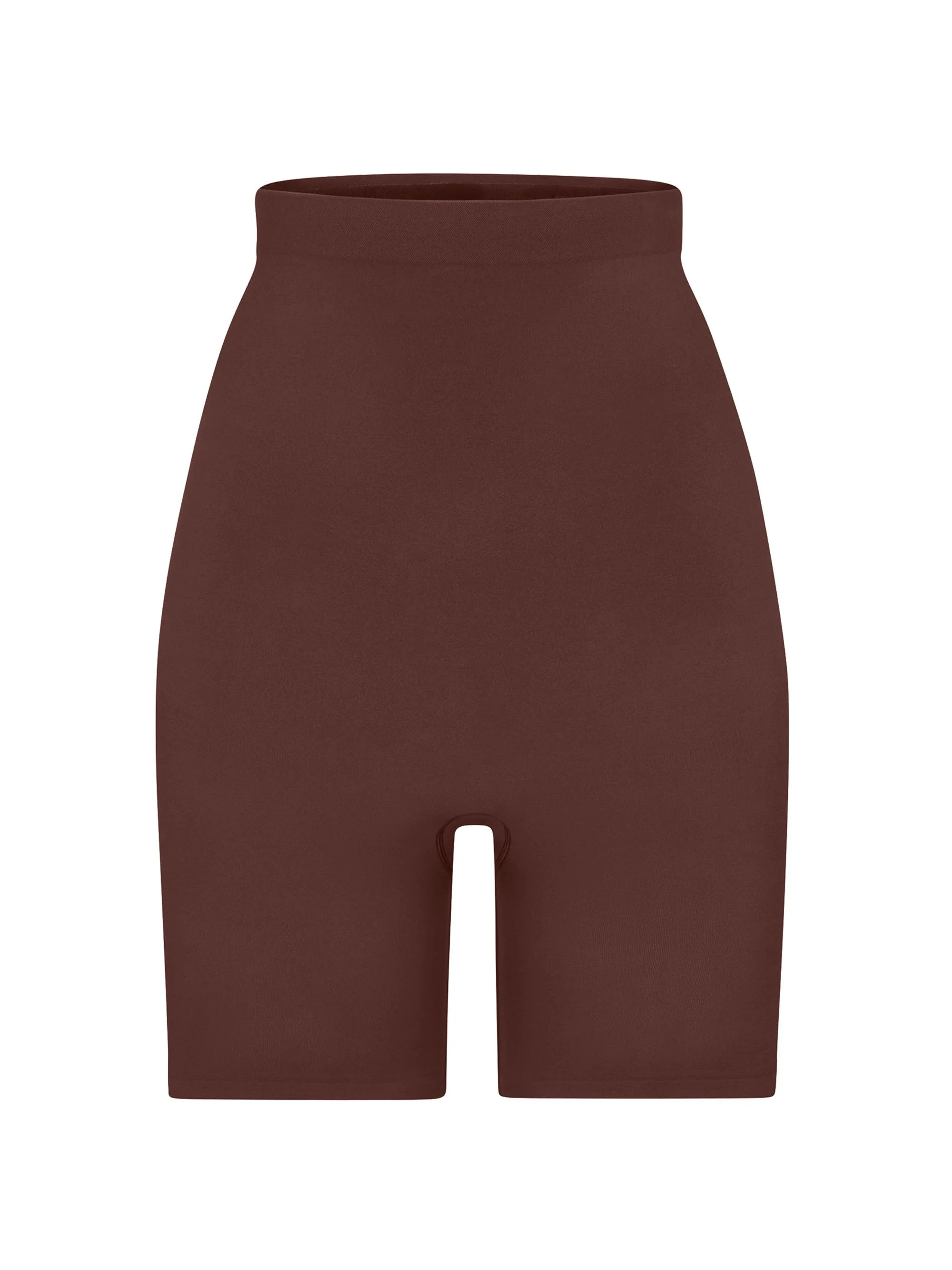 Women's Seamless Sculpt High-Waisted Above-The-Knee Shorts - Cocoa - 1