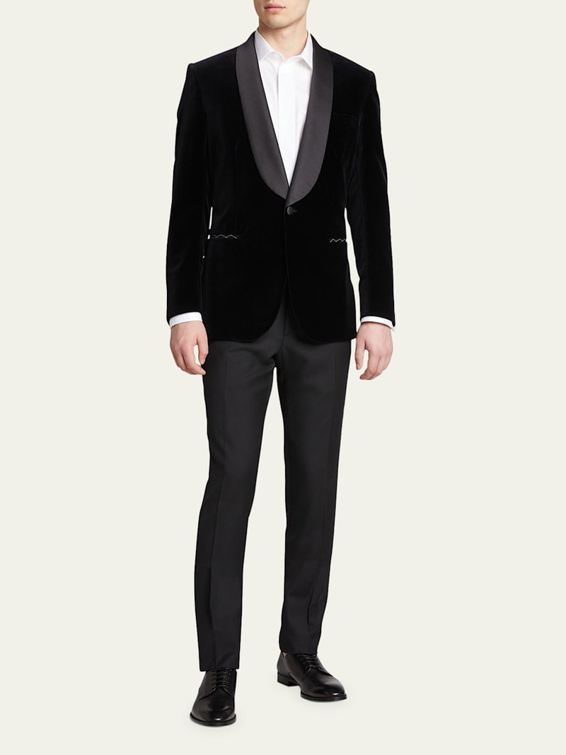 Brioni Men's Cotton Tuxedo Pants outlook