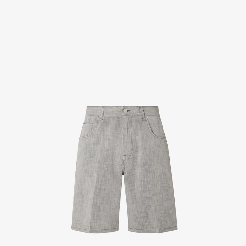 Bermudas Gray denim shorts 1