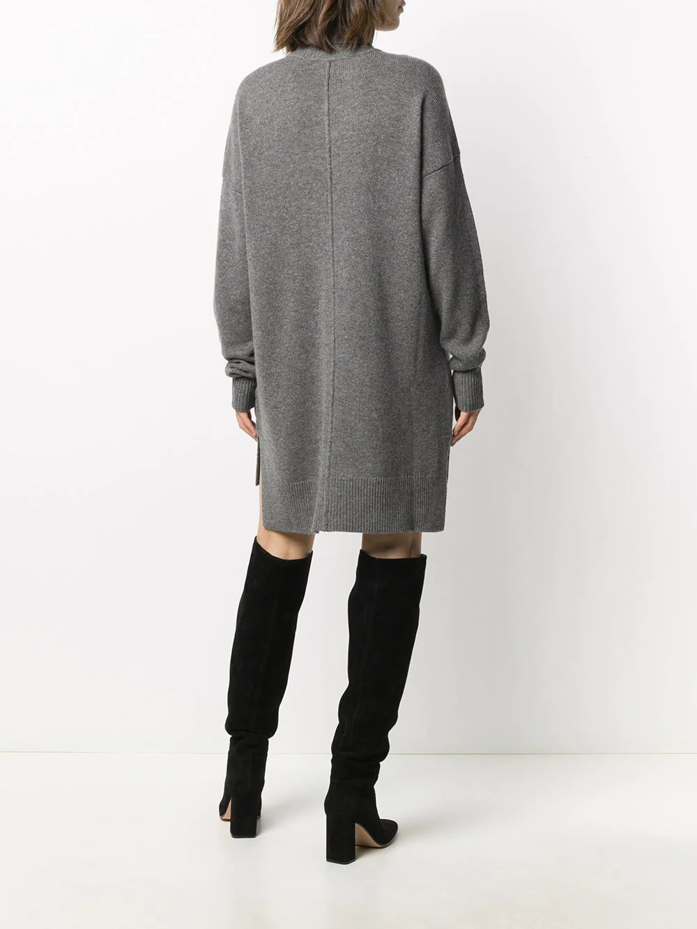 roll-neck knitted dress - 4