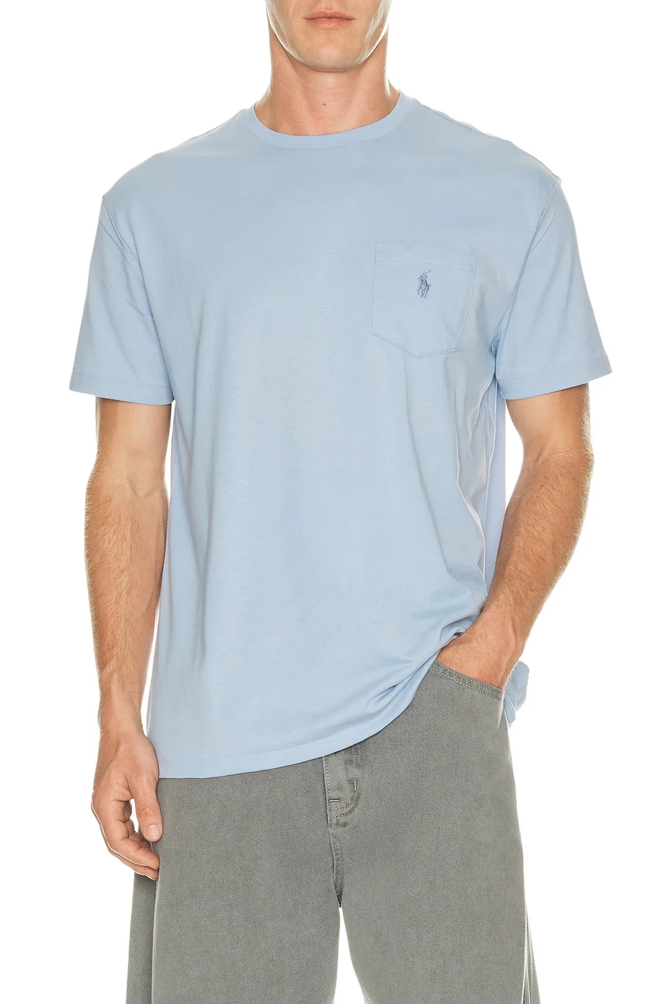 Short Sleeve Crewneck Pocket T-Shirt - 1